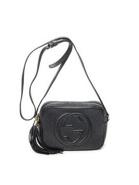 Gucci Soho Disco Crossbody Black Grain Calfskin Leather